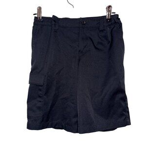 Under Armour Youth Boys Loose Fit Black Cargo Shorts Size YSM